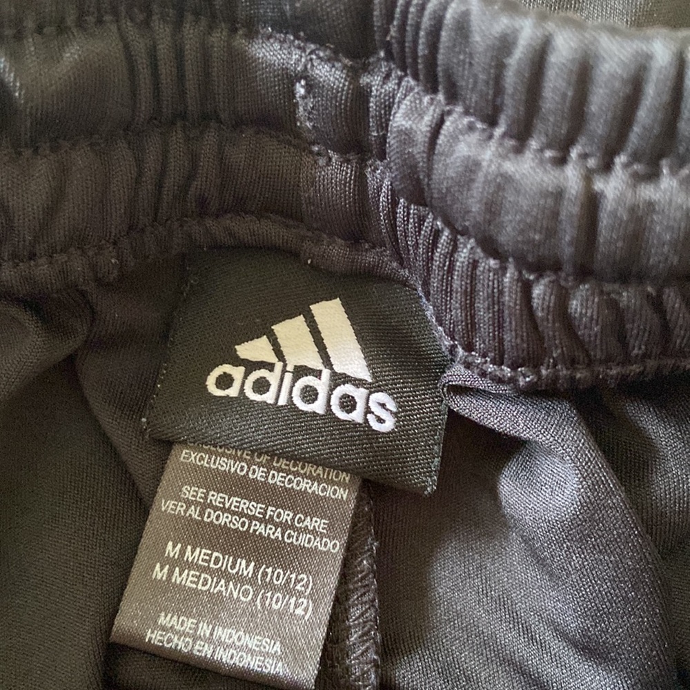 Adidas Black & Red Pull on Elastic waistband Athletic shorts size M (10/12) - Picture 6 of 10